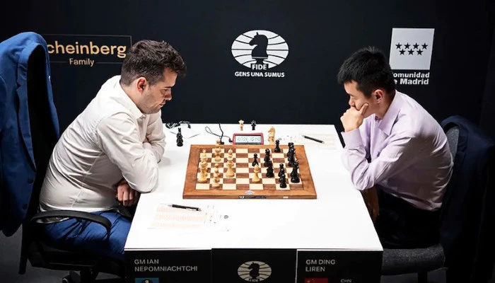 Ian Nepomniachtchi draws with Ding Liren in Game 14 of World Chess  Championship – as it happened, World Chess Championship 2023