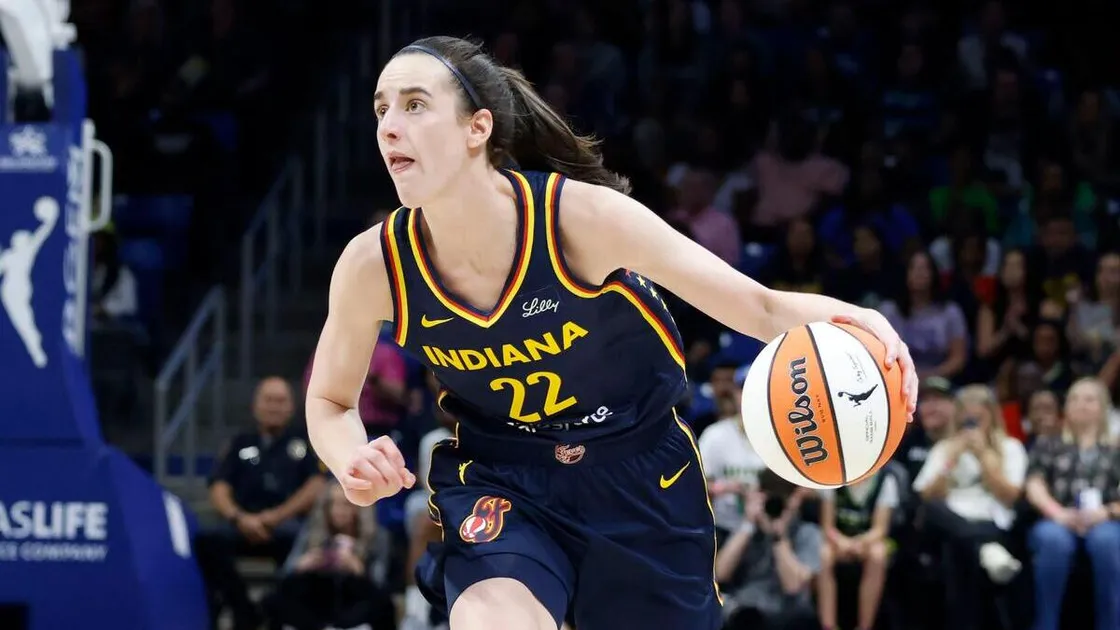 possible WNBA Rookie of the Year Caitlin Clark playing basketball