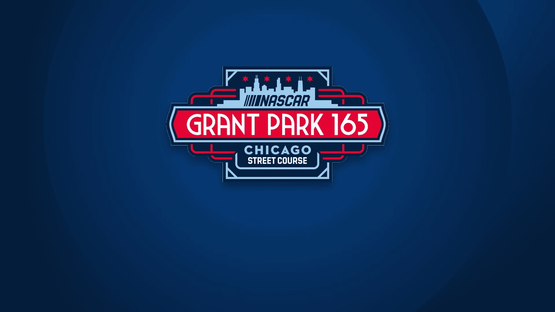 Grant Park 165 logo on a blue background