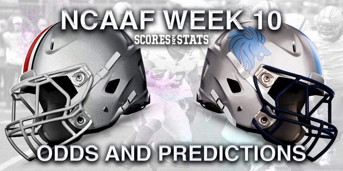 Ncaa footbal week 10 odds and predictions