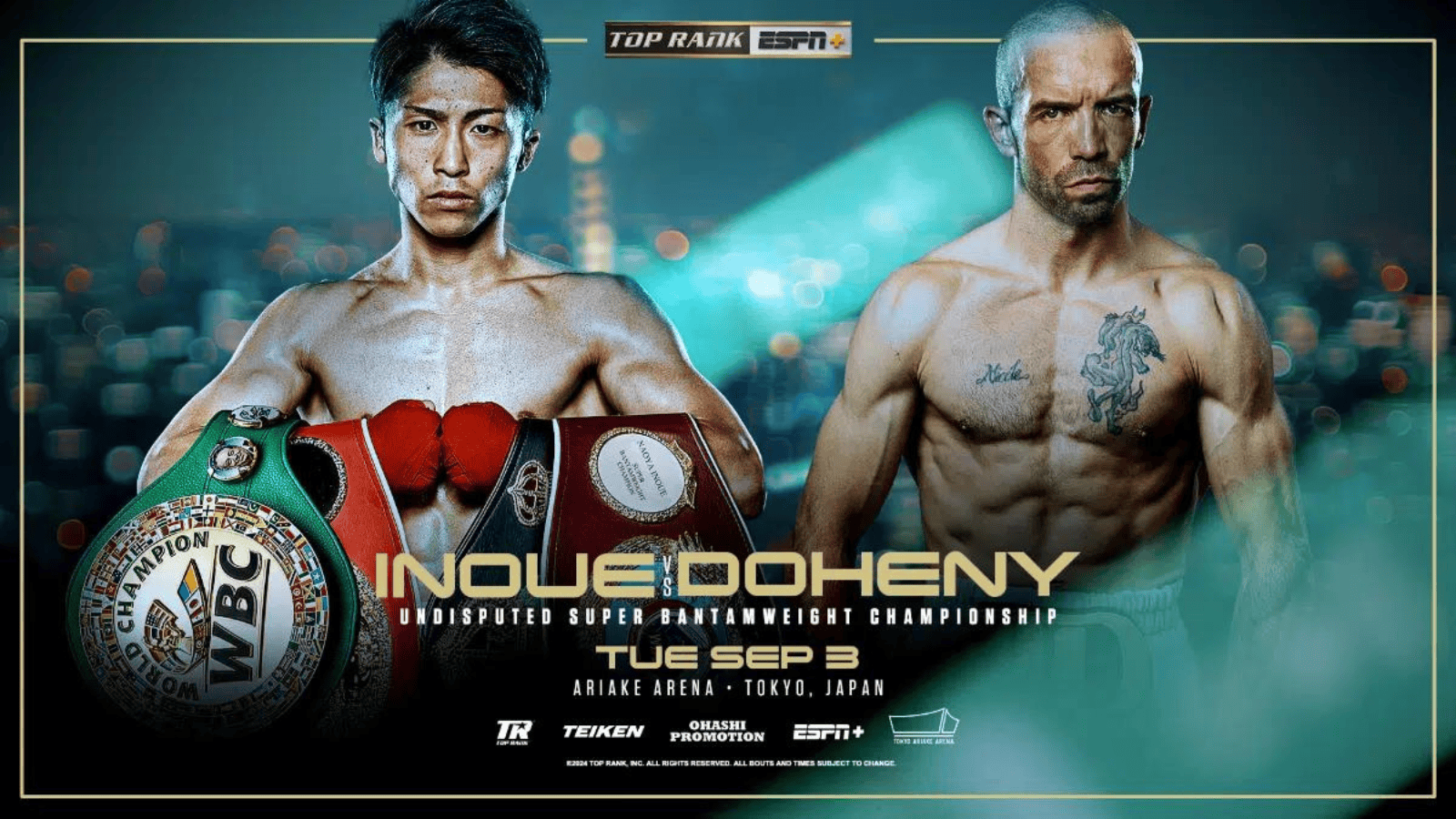 Naoya Inoue vs. TJ Doheny Odds