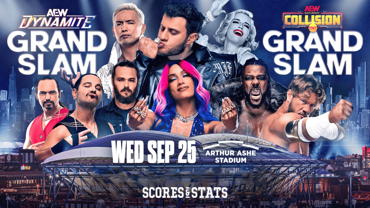 AEW Grand Slam Odds 2024 , Predictions and Full Card