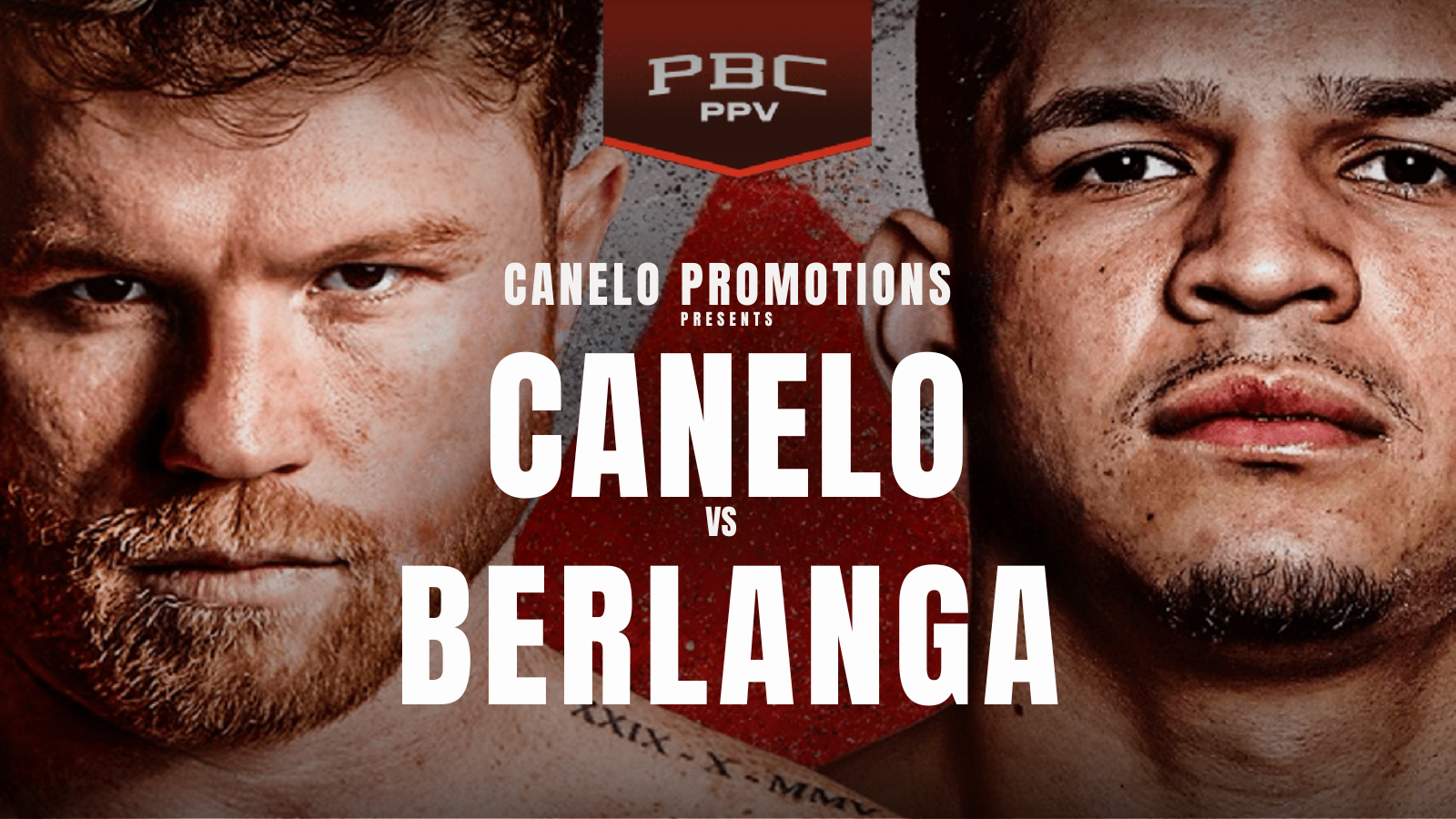 Canelo Alvarez vs Edgar Berlanga fight poster