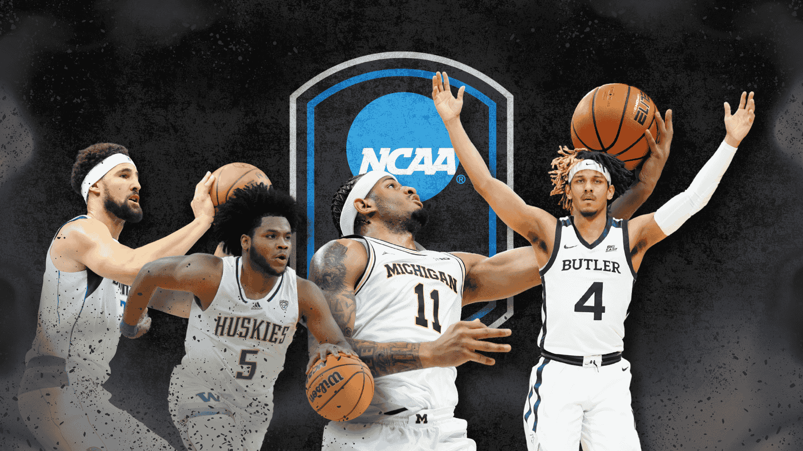 Various NCAAB stars representing the league