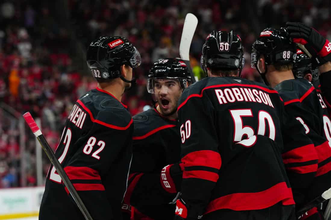 Capitals celebrating