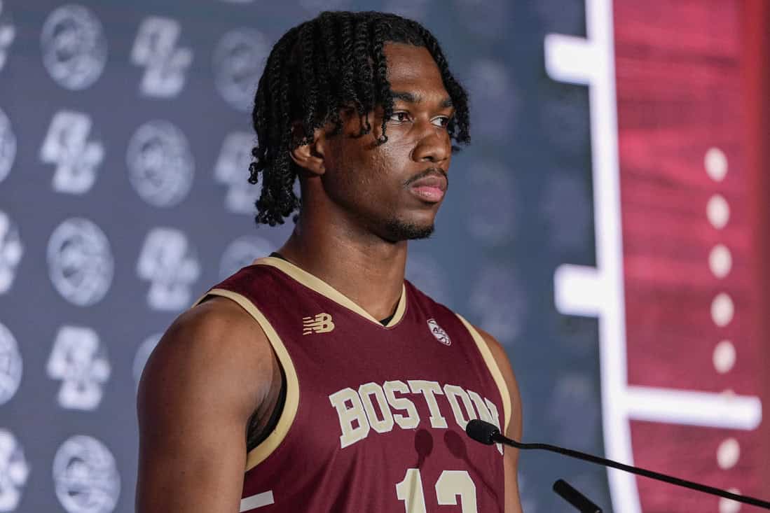 Boston College Player in Press conference