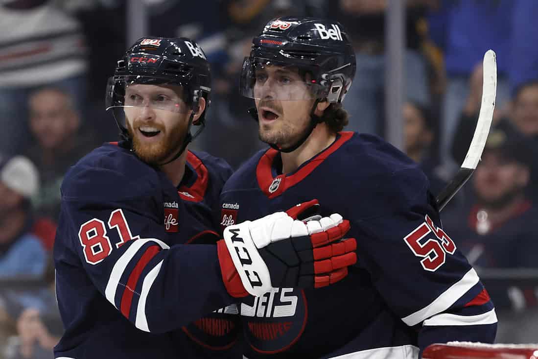 Jets players celebrating