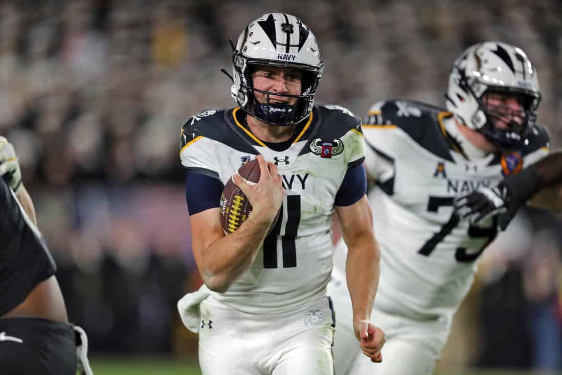 Navy Player Running the ball