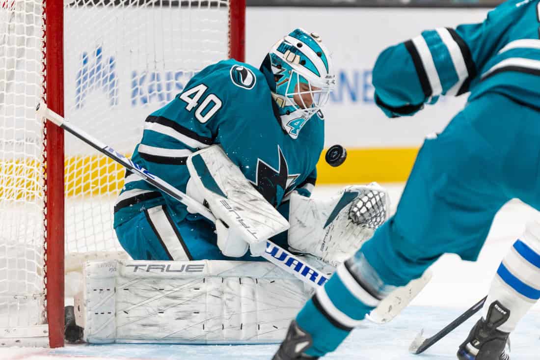 Sharks goaltender