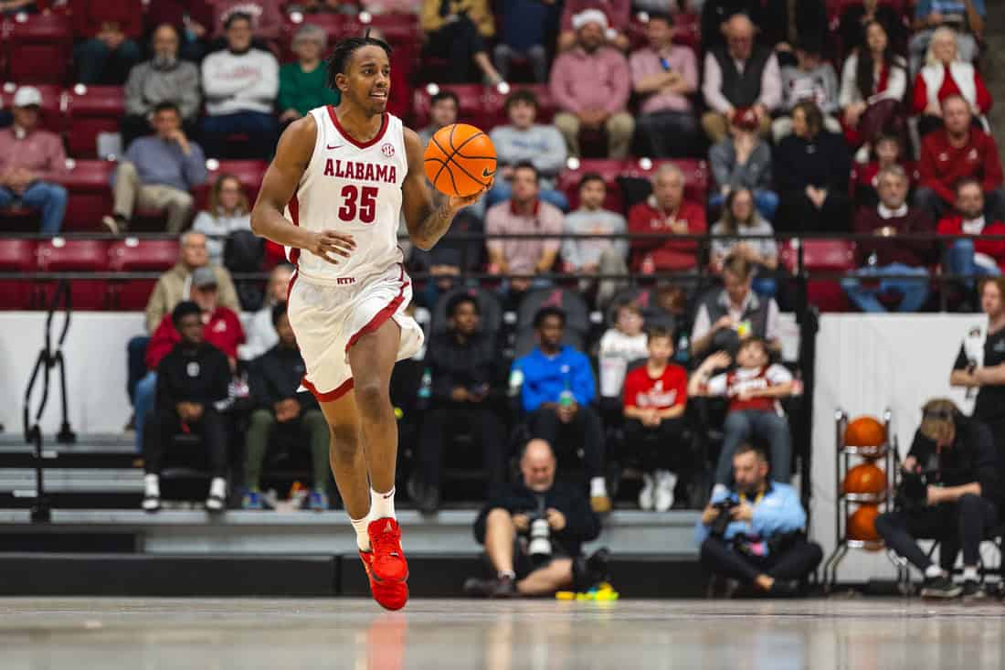 Alabama Player Dribbling