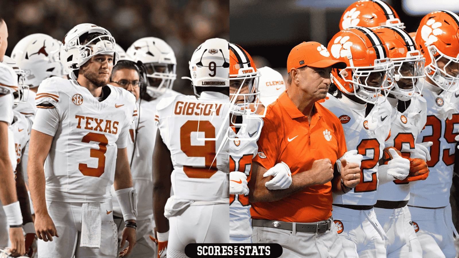 Texas Longhorns vs Clemson Tigers 