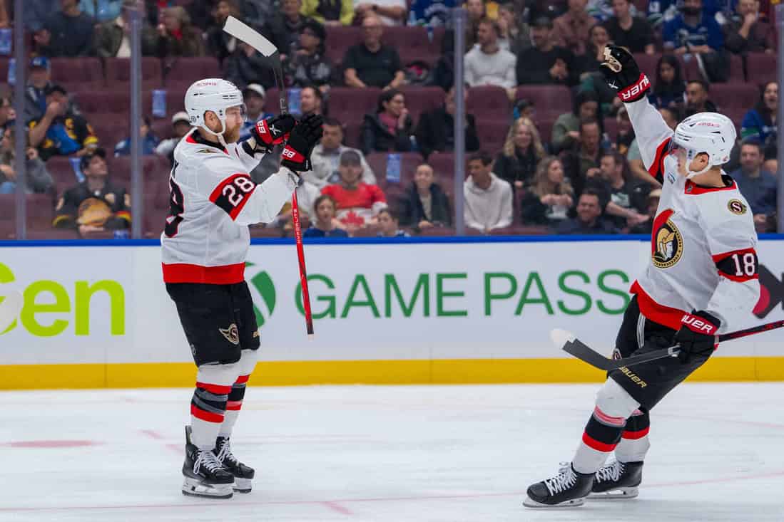 Senators Players Celebrating