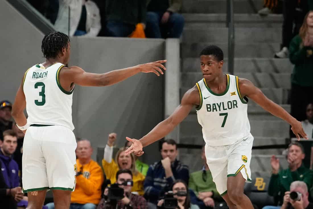 Baylor Player celebrating