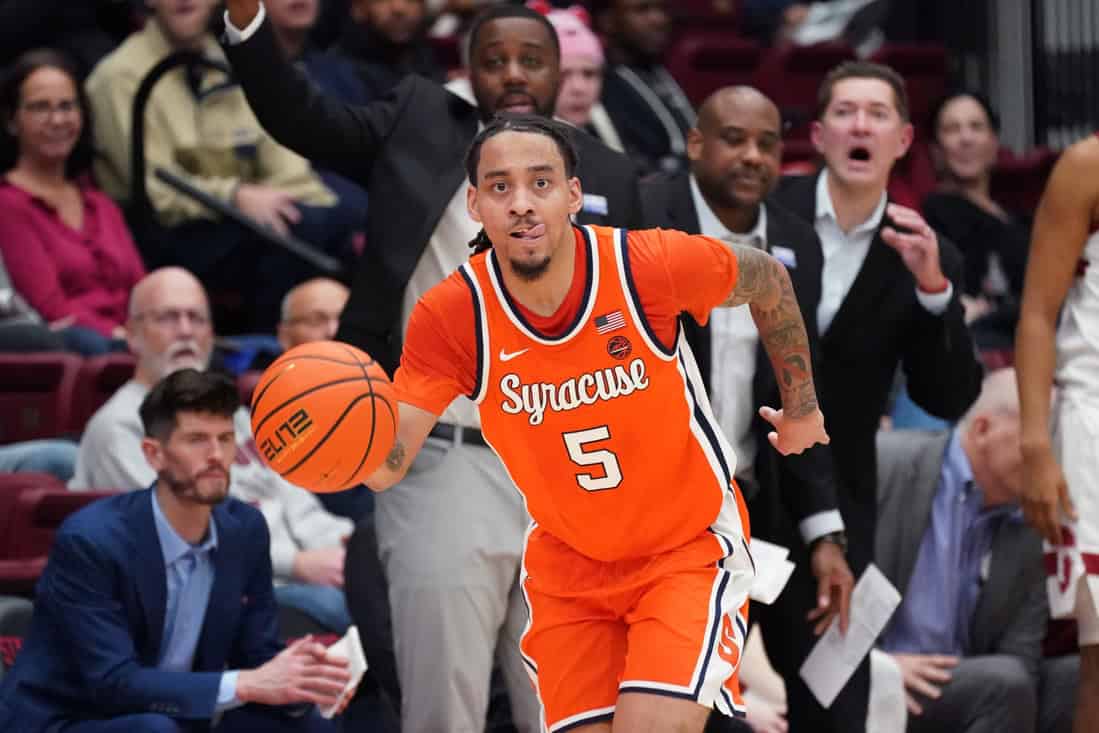 Syracuse Player Dribbling