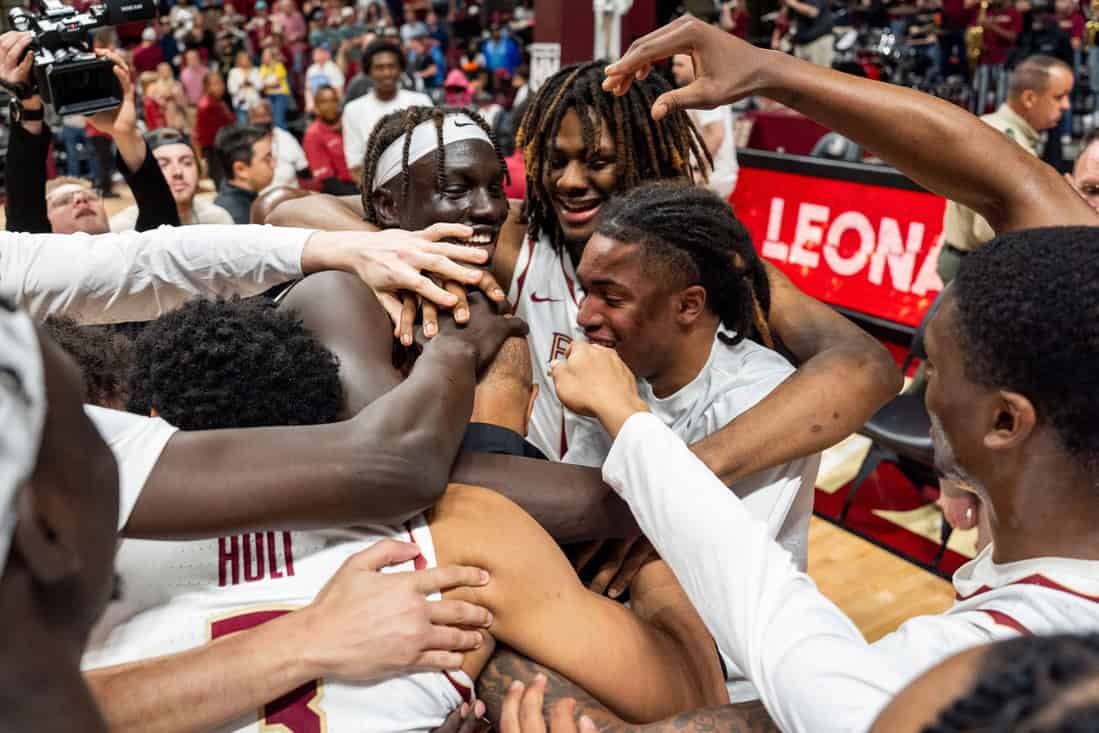 Florida State Players Celebrating